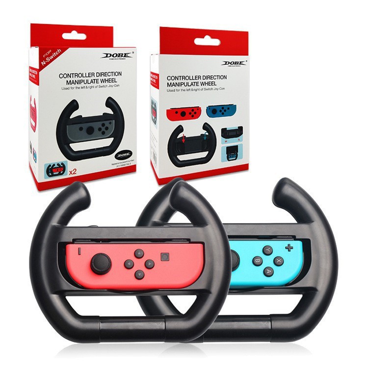 【Nintendo任天堂 】 DOBE SWITCH賽車方向盤 瑪莉歐賽車專用 JOY-CON 兩入 蝦皮直送 現貨