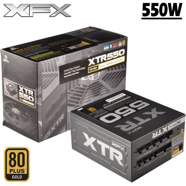 🔥特價 XFX XTR550 全模組化 金牌 電源供應器 550W 80+ 80plus 白金牌 模組化