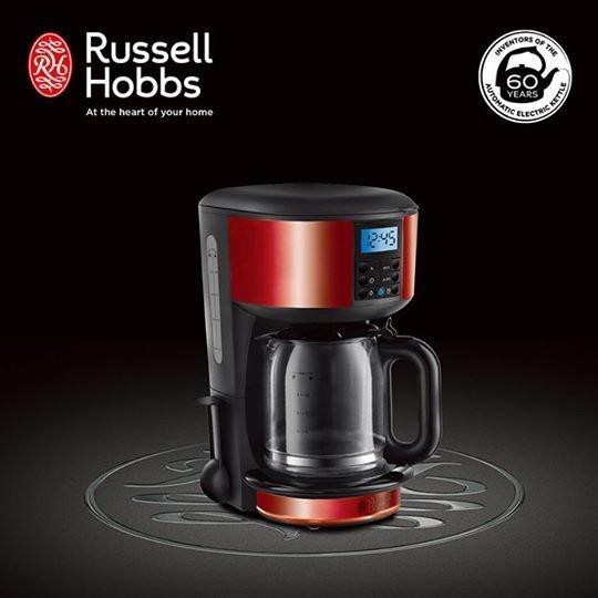 Russell Hobbs 英國羅素60週年 Legacy 晶亮咖啡機-20682TW-晶亮紅