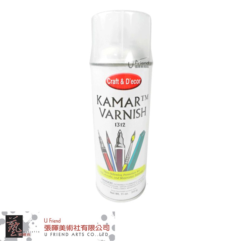 Krylon開朗牌kamar Varnish Spray通用透明保護噴膠312g#1312