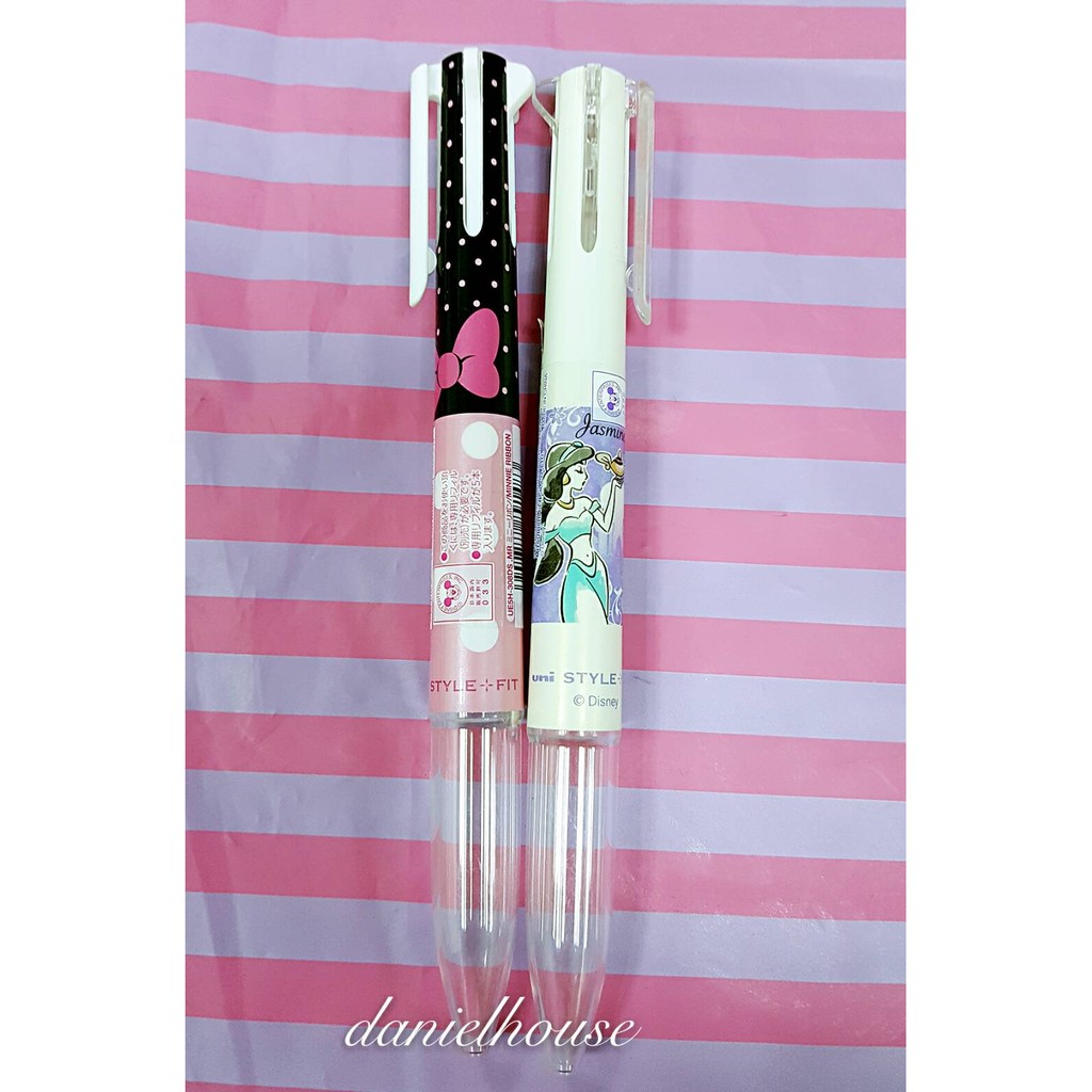 💖現貨💖日本代購小舖💖日本 uni Style Fit 三菱 迪士尼 米妮 茉莉公主 5色筆 筆管 筆芯另購