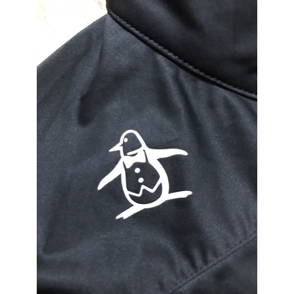 《老爹》 “非全新” 美品  原廠真品 企鵝 L號 黑色風衣 防風、防潑水 Munsingwear 男裝 企鵝牌