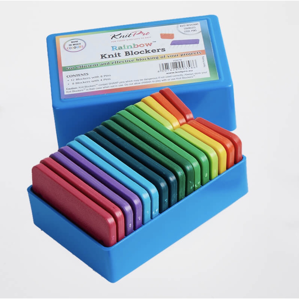 KnitPro 織物定型彩虹針叉組 (藍盒) 10878