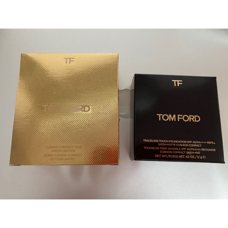 Tom ford限量奢華流金時尚氣墊粉餅1.2shell（已使用過一次）kimmy0226買家下標