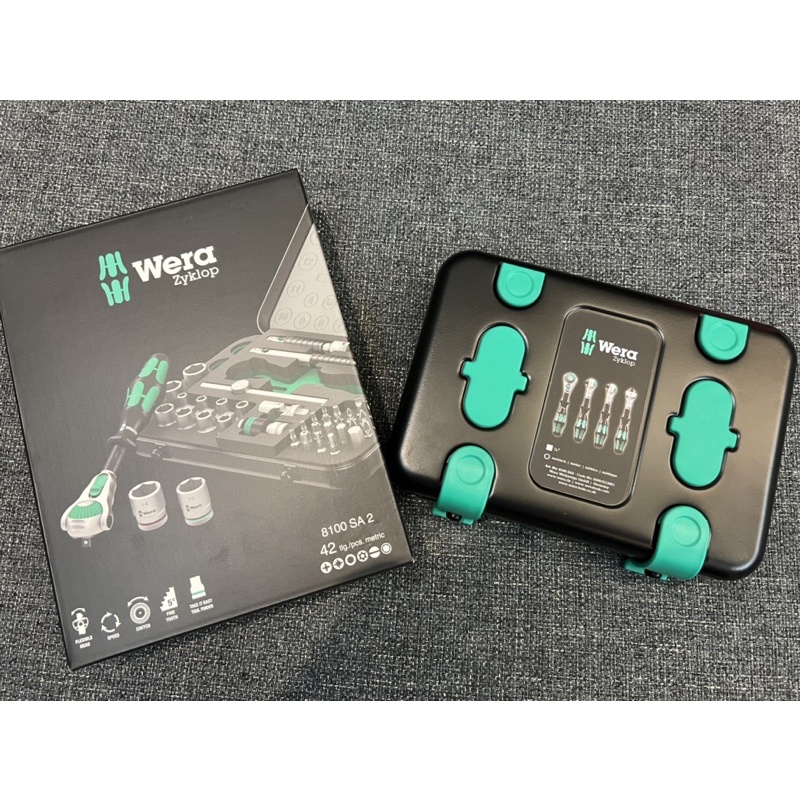 Wera 8100 SA 2 Zyklop 1/4 公制棘輪組,42 件