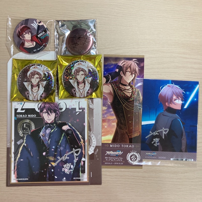 IDOLiSH7 偶像星願 ZOOL 御堂虎於 色紙 徽章 特典書籤 相卡
