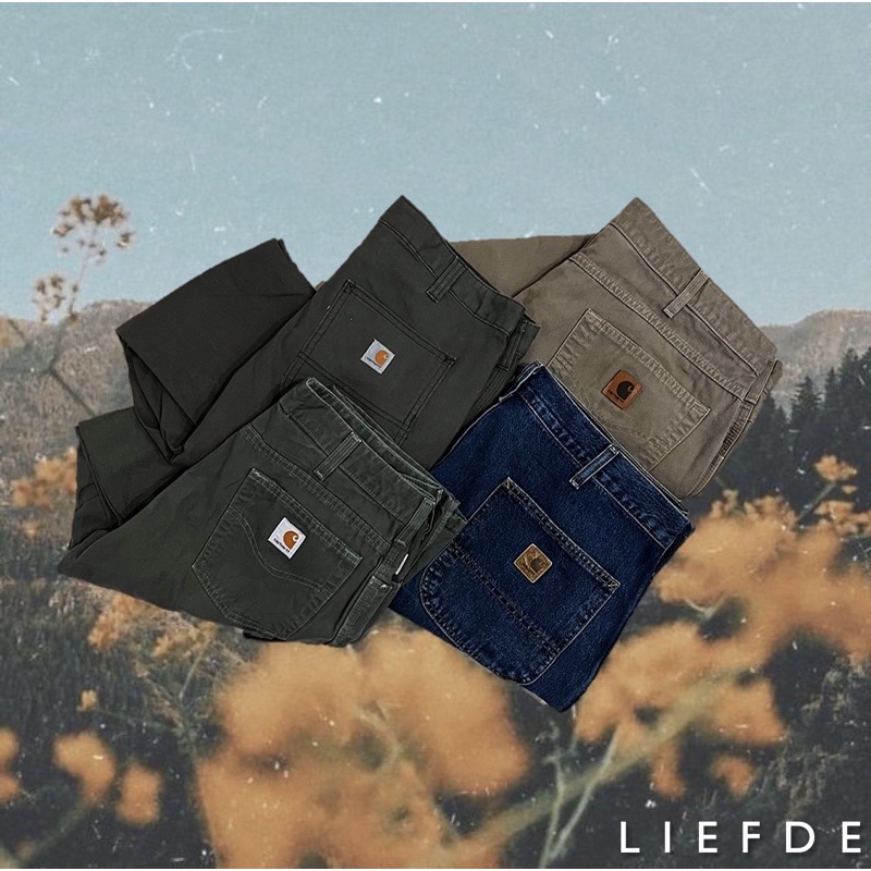 [Liefde Store] Carhartt 古著 牛仔褲/工作褲-深藍 軍綠 卡其