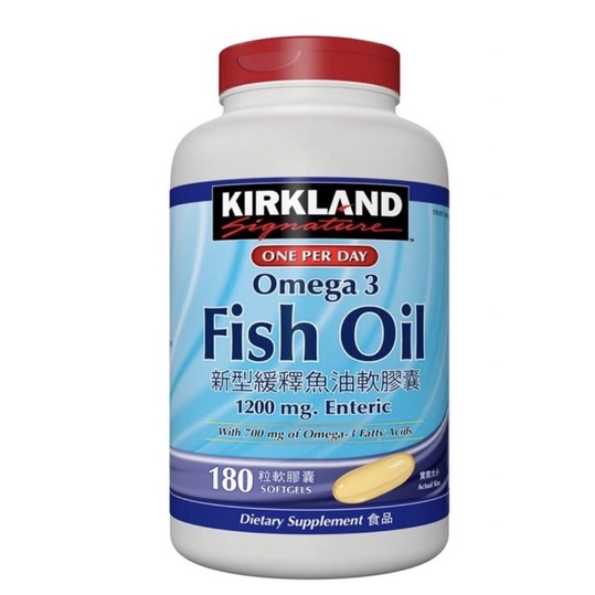 ✅現貨🔴Costco👉Kirkland Signature 科克蘭 新型緩釋魚油軟膠囊 180粒#240669#