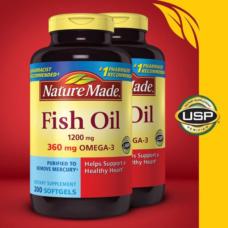 &lt;現貨&gt;萊萃美 nature made魚油 200粒  fish oil 1200mg 單罐