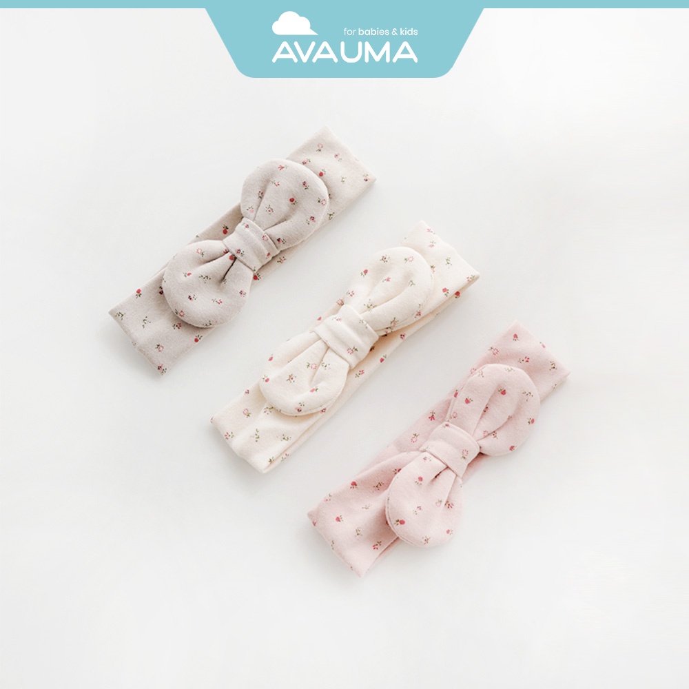 Avauma 嬰兒頭帶頭帶新生兒男嬰女嬰髮飾嬰兒十字髮帶 Momo 3 色