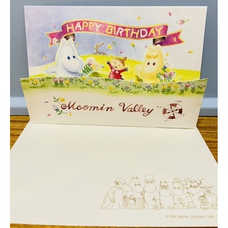 Moomin 嚕嚕米 立體造型 生日卡片