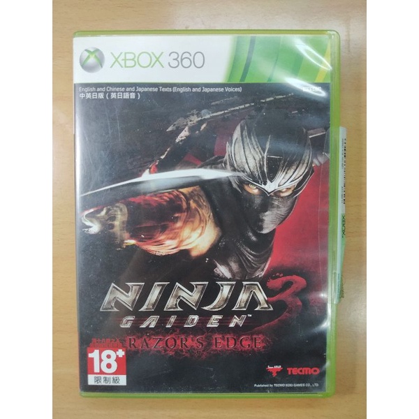 Xbox360 忍者外傳3（中英日版）二手