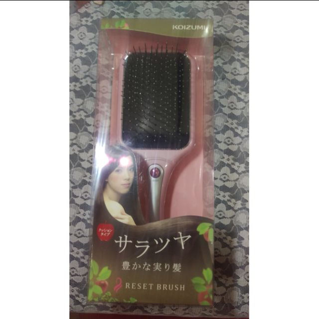 日本 KOIZUMI 小泉  音波磁氣美髮梳 粉色