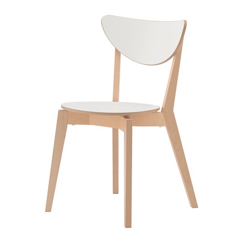 北歐工業LOFT風格IKEA宜家NORDMYRA餐椅木製椅休閒椅工作椅/白色/樺木/二手八成新/原$1290特$890