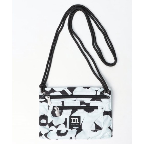 Marimekko Smart Travelbag  Unikko bag Marimekko斜背包手機包黑白花側背包