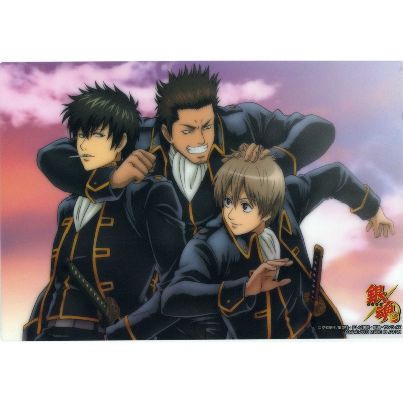 共兩款 正版銀魂塑膠海報桂小太郎坂田銀時神樂志村新八萬事屋真選組土方十四郎沖田總悟近藤勳