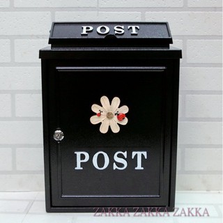 信箱 白色波斯 蝦皮超取限1件 POST 信件箱 鑄鋁信箱 郵箱 鄉村風 意見箱 耐候性佳 可放4A雜誌類郵件 雜貨王