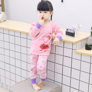 秋冬保暖兒童睡衣 刷絨居家服 兒童套裝 可愛柔軟舒適 加厚款 居家必備款加厚款長袖家居服臺灣現貨