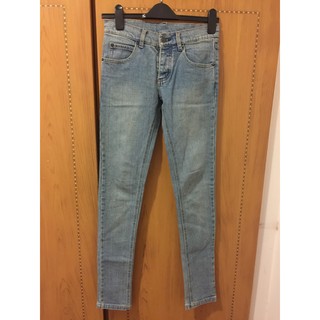 二手近全新瑞典Cheap Monday淺藍色Skinny緊身牛仔長褲