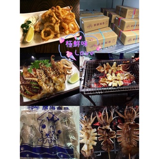 《極鮮味》魷魚串/新鮮魷魚串130/150g/5支/包。海鮮直播、批發零售、筵席食材。