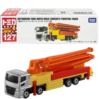 【HAHA小站】TM127A4 189381 全新 正版 三菱 混凝土泵浦車 工程車 多美小汽車 加長型 禮物 模型車