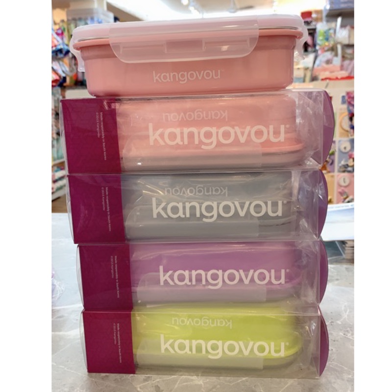 美國kangovou小袋鼠不鏽鋼/兒童餐盒--共5色