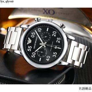 名創優品 Armani-阿瑪尼 新款男士機械錶 鏤空設計 精鋼錶帶 全自動機械錶 時尚 商務男錶 男士腕錶
