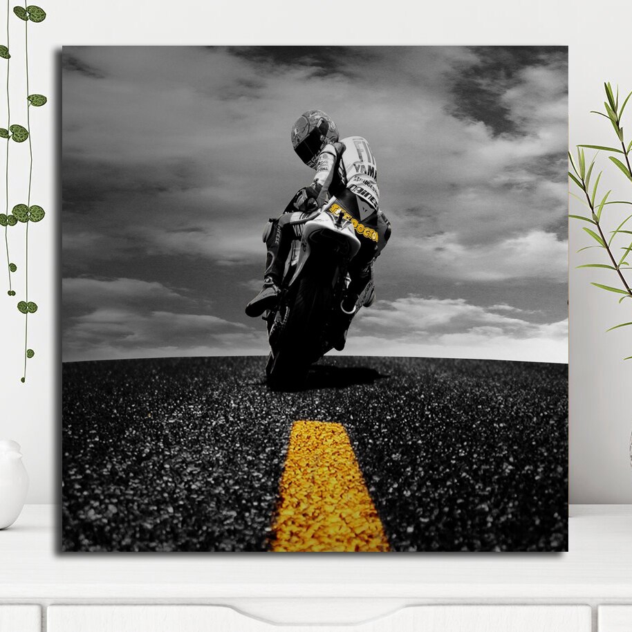 快速出貨 無框畫畫芯valentino Rossi 壁紙帆布海報版畫牆壁藝術繪畫裝飾圖片勵志名言房間車庫家居裝飾 蝦皮購物