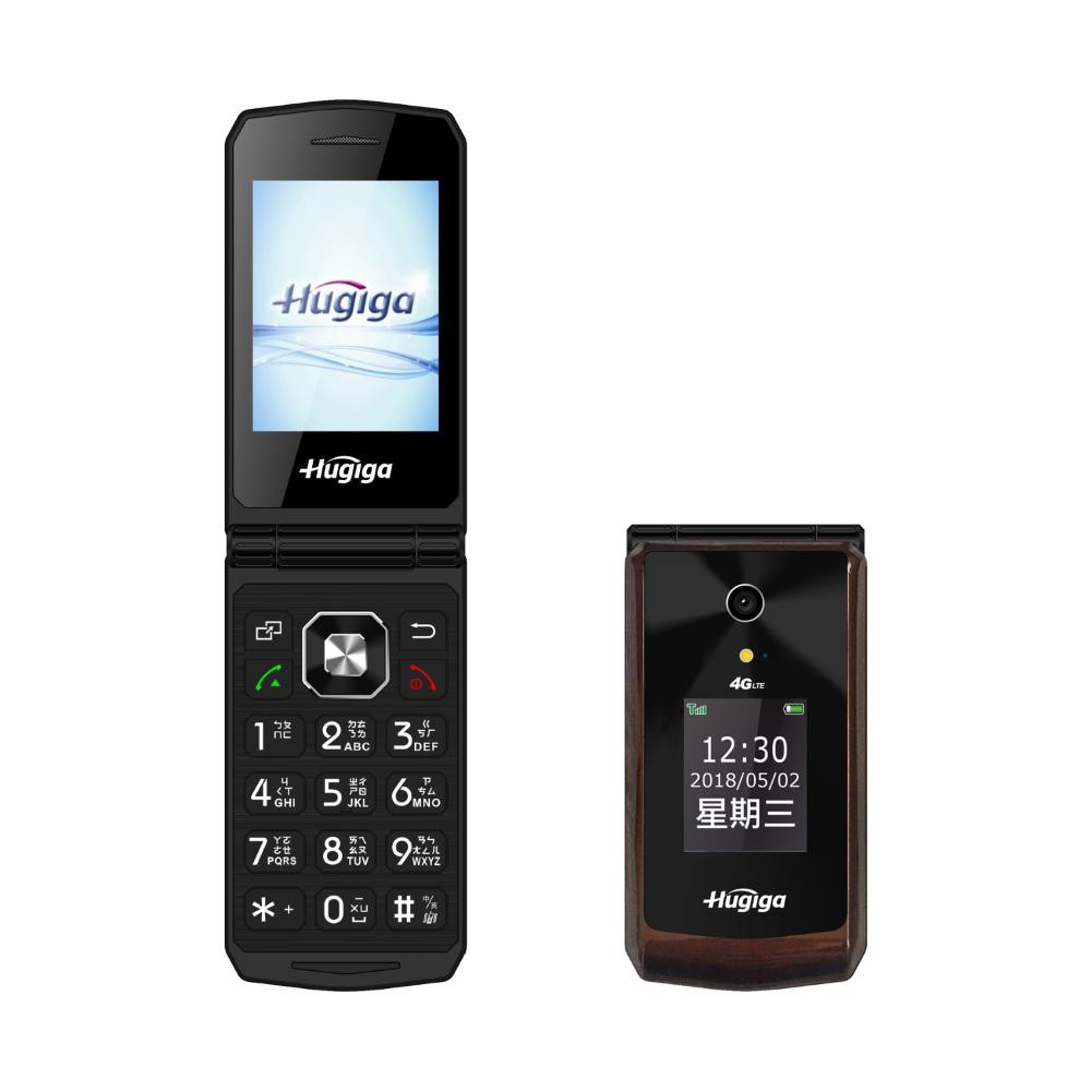 鴻碁國際hugiga L66 紅 棕 全配 折疊式4g老人機 孝親手機字大聲音大 直購價 2300 免運費 蝦皮購物