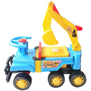 兒童騎乘玩具 挖土機(071怪手) 台灣製 學步車【小胡玩具(電子發票)】