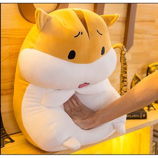 【喵的咧選物】倉鼠 可愛娃娃 抱枕 逗趣表情 療癒娃娃【台灣現貨】
