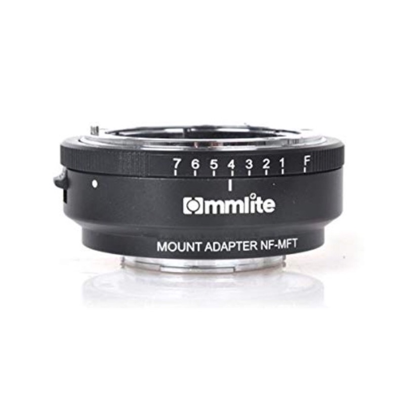 COMMLITE 8定格可調光圈 Nikon G F AI鏡頭轉M43 M4/3 MFT相機身轉接環 NIKON-MFT