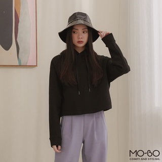 MOBO MIT來一杯咖啡刷毛短版帽T / 01013303