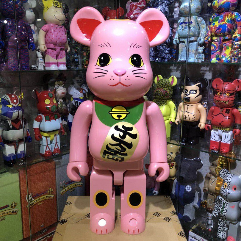 Be Rbrick 1000 招き猫赤蓄光招財猫現貨 蝦皮購物