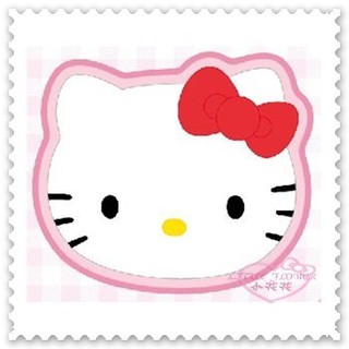 ♥小花花日本精品♥ Hello Kitty 大臉造型 蝴蝶結 地墊 止滑墊 浴室地墊 日本限定 22517302