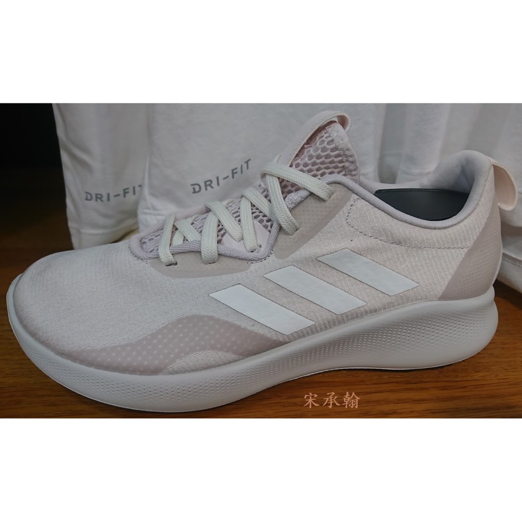 2019 三月 ADIDAS PUREBOUNCE STREET W 運動鞋 慢跑鞋 裸粉白 F34233