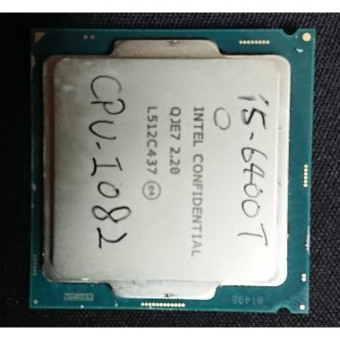 【冠丞】Intel Core i5-6400T 2.2G 6M QJE7 1151腳位 CPU 處理器 CPU-I082