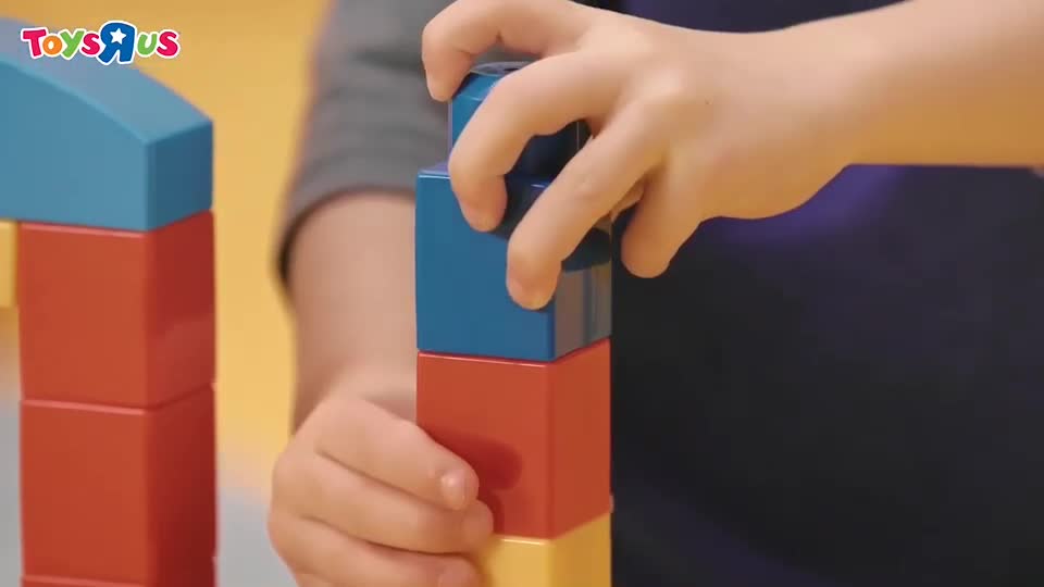 MEGA BLOKS 美高80片積木袋(藍/粉紅)  加拿大製造 玩具反斗城