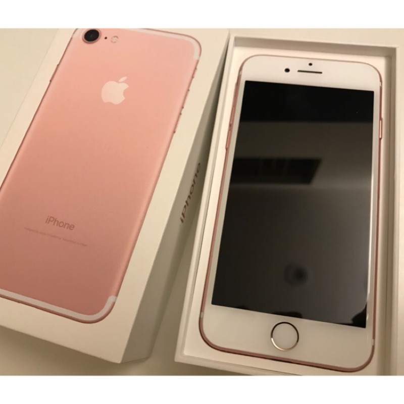 （二手）Apple iPhone 7 128G 4.7吋 玫瑰金 自售 女用機 可面交