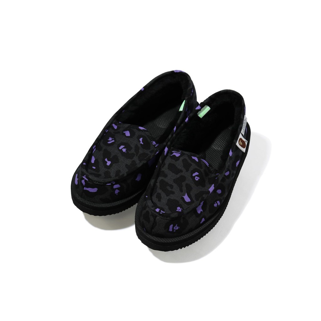 預購11月28號  BAPE🄬 X SUICOKE LEOPARD ROOM SHOES 豹紋鞋