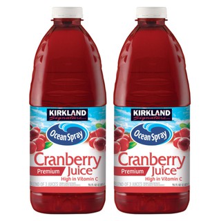 好市多代購-Kirkland Signature 科克蘭 蔓越莓綜合果汁 2.84公升 X 2入