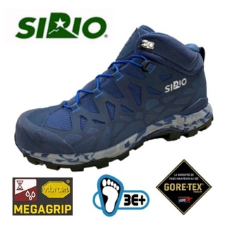 日本SIRIO｜男3E寬楦Gore-Tex中筒登山健行鞋(丹寧藍)PF156DE 登山鞋 高筒健行鞋 爬山