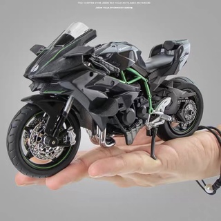 🈶現貨✅1:12 川崎 KAWASAKI H2R合金摩托車模型、重型聲光機車模型