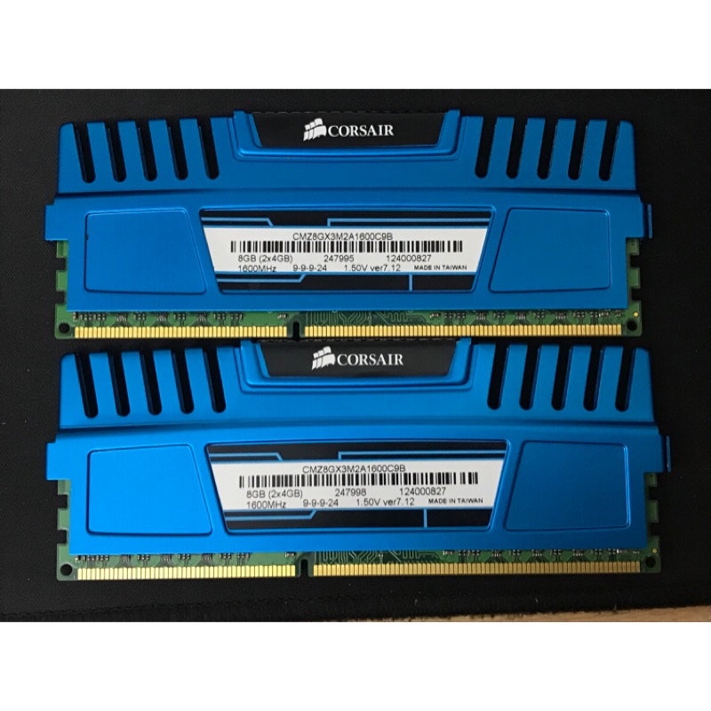 Corsair DDR3 1600 8G(4g*2)雙通道