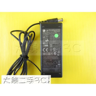 螢幕 筆電變壓器 - LG 19V-1.3A 25W 6.0*4.0 圓頭帶針 附電源線 (150)【大熊二手3C】