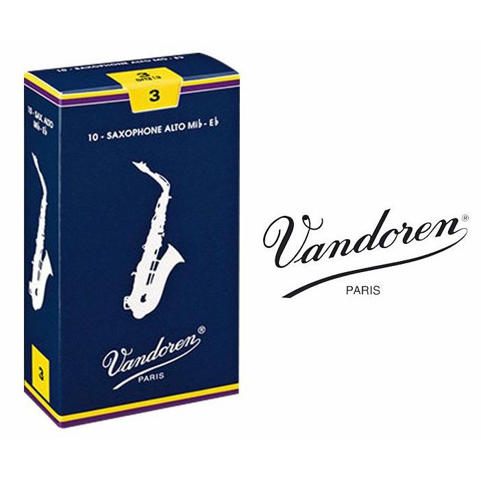 【可樂樂器】法國 Vandoren V5藍盒 中音薩克斯風 竹片 3號 Alto SAX 3
