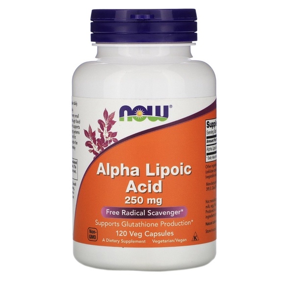 美國直送Now foods ALA硫辛酸Alpha Lipoic Acid 100/250mg120顆保肝呼吸道NAC