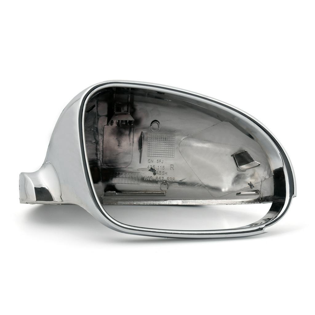 福斯專用電鍍照後鏡蓋適用2007-2010 VW Jetta MK5 Passat B6-極限超快感