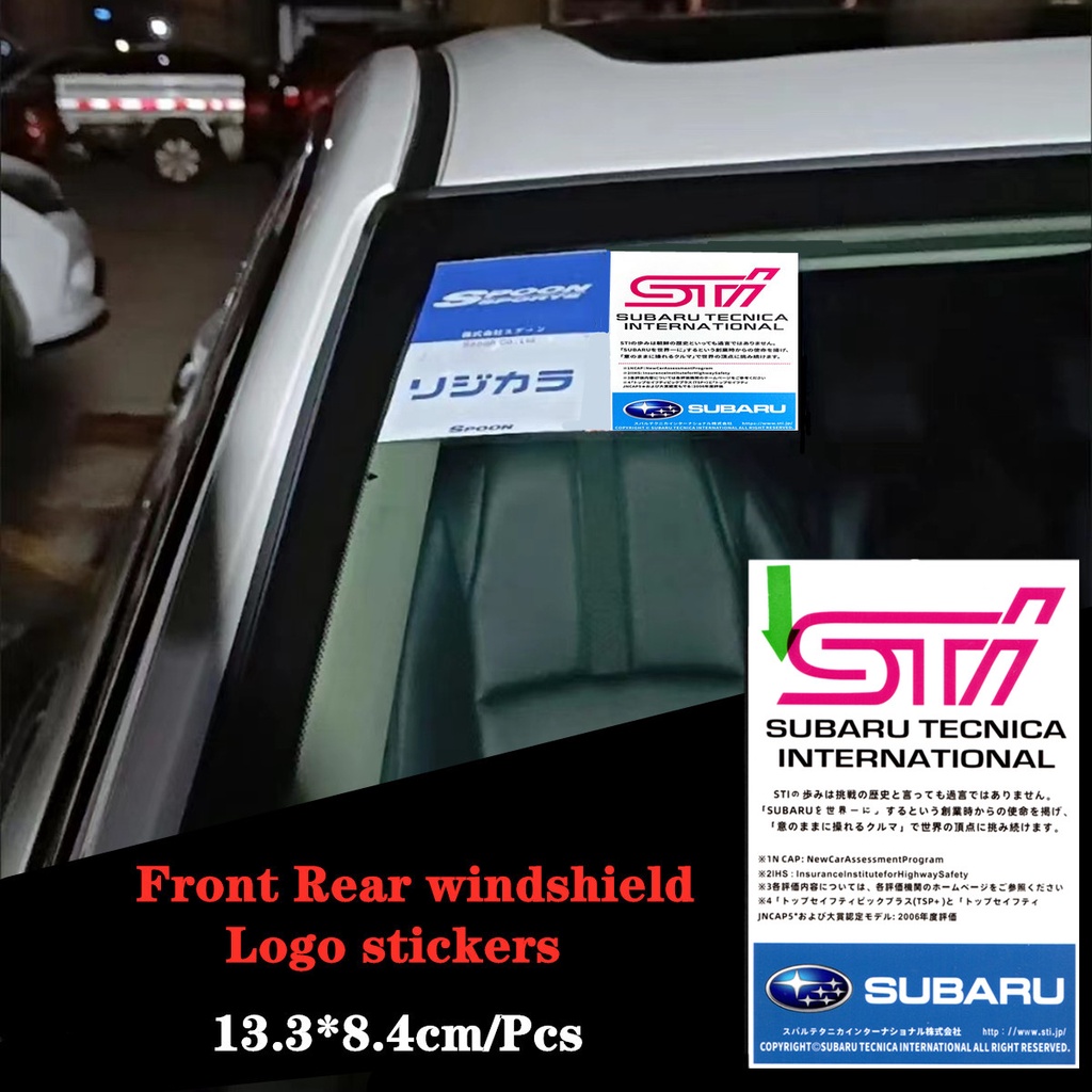 Subaru 擋風玻璃貼紙汽車日本改裝貼花適用於 Suabru XV Legacy Forester Impreza W