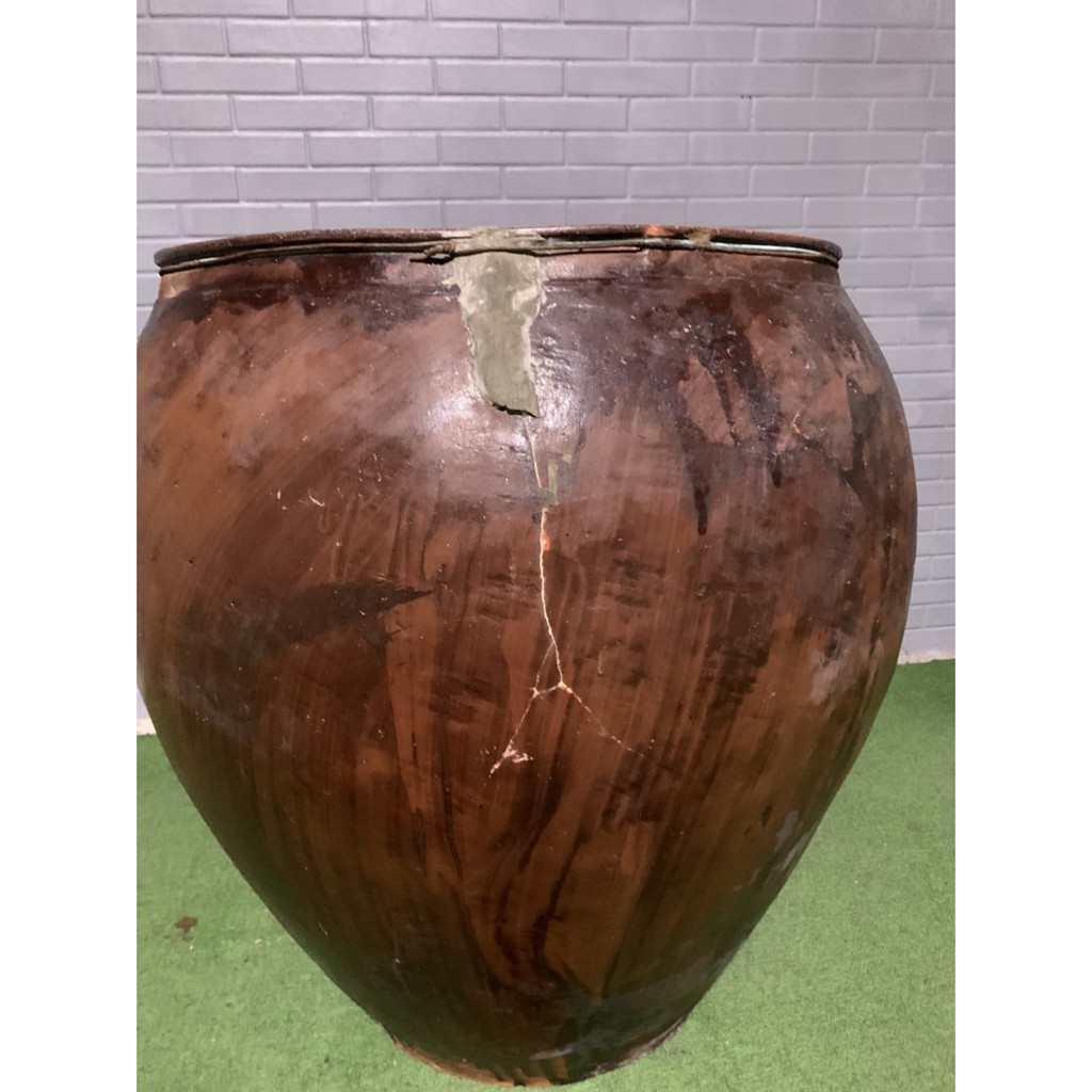 老紅土大甕缸 寬60 高66 無法宅配請自取古早陶甕早期古甕大甕老甕酒甕米甕菜脯甕a213 予新傢俱 蝦皮購物